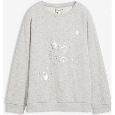 bonprix Sweatshirt aus reiner Baumwollegrau 128Mädchen bonprix Sweatshirt aus reiner Baumwollegrau 128Mädchen