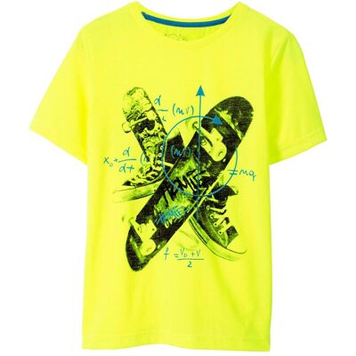 bonprix T-Shirt mit Skater-Printgelb 140Knaben bonprix T-Shirt mit Skater-Printgelb 140Knaben