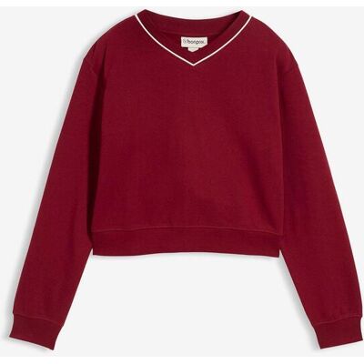 bonprix Sweatshirt aus reiner Bio-Baumwollerot 140Mädchen bonprix Sweatshirt aus reiner Bio-Baumwollerot 140Mädchen