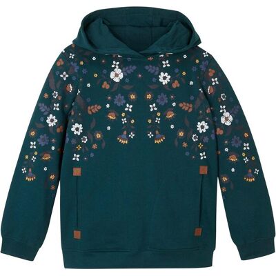 bonprix Hoodie aus reiner Bio-Baumwollepetrol 176Mädchen bonprix Hoodie aus reiner Bio-Baumwollepetrol 176Mädchen
