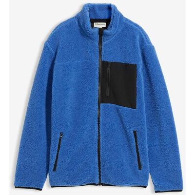bonprix Teddy-Fleece Jackeblau 152Knaben bonprix Teddy-Fleece Jackeblau 152Knaben