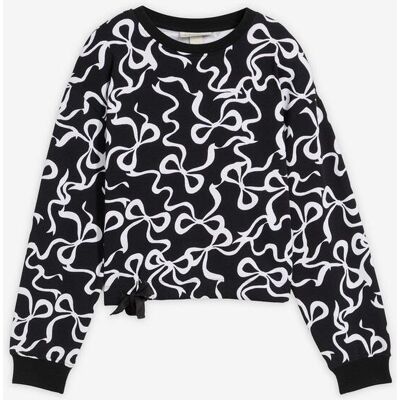 bonprix Sweatshirt aus reiner Bio-Baumwolleschwarz 128Mädchen bonprix Sweatshirt aus reiner Bio-Baumwolleschwarz 128Mädchen