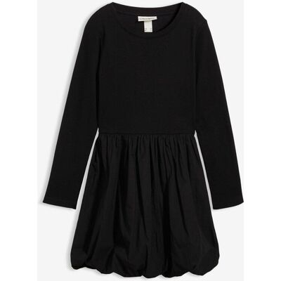 bonprix Minikleid aus reiner Bio-Baumwolleschwarz 146Mädchen bonprix Minikleid aus reiner Bio-Baumwolleschwarz 146Mädchen