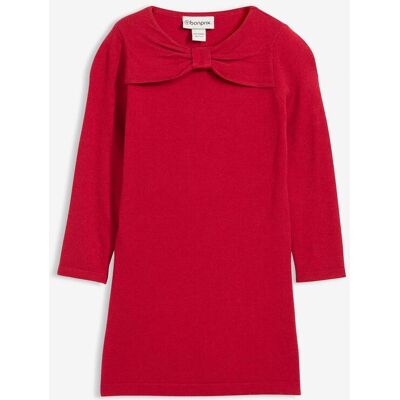 bonprix Strickkleid aus softem Viskose-Mixrot 116Mädchen bonprix Strickkleid aus softem Viskose-Mixrot 116Mädchen