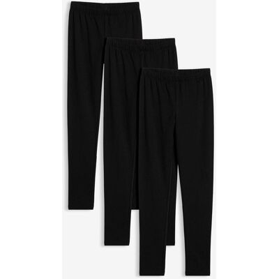 bonprix Thermo-Leggings aus elastischem Baumwoll-Mix (3er Pack)schwarz 128Mädchen bonprix Thermo-Leggings aus elastischem Baumwoll-Mix (3er Pack)schwarz 128Mädchen