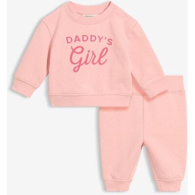 bonprix Set aus Sweatshirt und Hose aus reiner Bio-Baumwolle (2-tlg.Set)rosa 92Mädchen bonprix Set aus Sweatshirt und Hose aus reiner Bio-Baumwolle (2-tlg.Set)rosa 92Mädchen