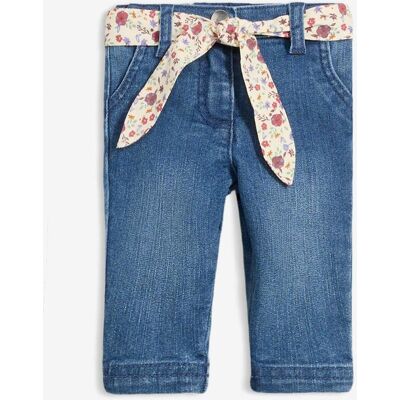 bonprix Schlupfjeans mit Gürtelblau 86Mädchen bonprix Schlupfjeans mit Gürtelblau 86Mädchen