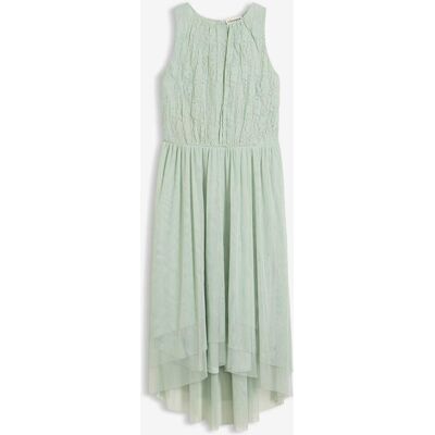 bonprix Vokuhila-Kleid aus zartem Tüll und Spitzegrün 170Mädchen bonprix Vokuhila-Kleid aus zartem Tüll und Spitzegrün 170Mädchen
