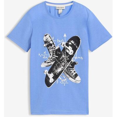 bonprix T-Shirt mit Skater-Printblau 164Knaben bonprix T-Shirt mit Skater-Printblau 164Knaben