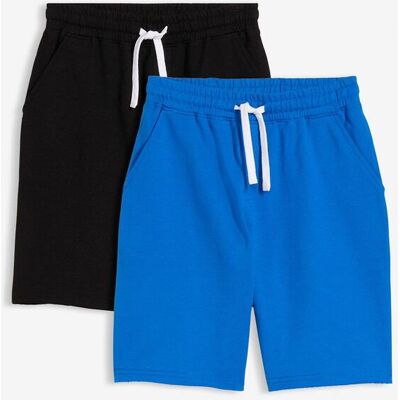 bonprix Sweat-Bermuda aus weichem Baumwol-Mix (2er Pack)blau 134Knaben bonprix Sweat-Bermuda aus weichem Baumwol-Mix (2er Pack)blau 134Knaben