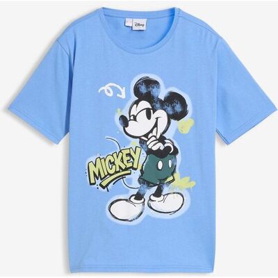 bonprix Mickey Mouse T-Shirt aus reiner Baumwolleblau 170Knaben bonprix Mickey Mouse T-Shirt aus reiner Baumwolleblau 170Knaben