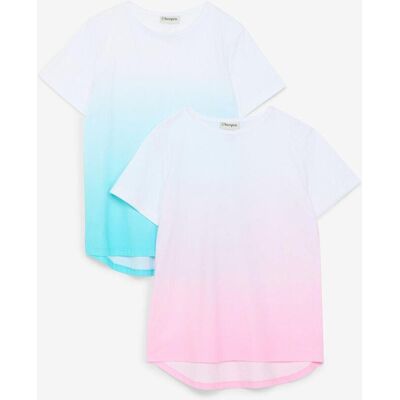 bonprix T-Shirt aus reiner Bio-Baumwolle (2er Pack)rosa 158Mädchen bonprix T-Shirt aus reiner Bio-Baumwolle (2er Pack)rosa 158Mädchen