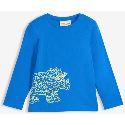 bonprix Langarmshirt aus reiner Bio-Baumwolleblau 116Knaben bonprix Langarmshirt aus reiner Bio-Baumwolleblau 116Knaben