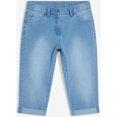 bonprix Capri Jeans Mid Waist mit verstellbarem Bundblau 176Mädchen bonprix Capri Jeans Mid Waist mit verstellbarem Bundblau 176Mädchen