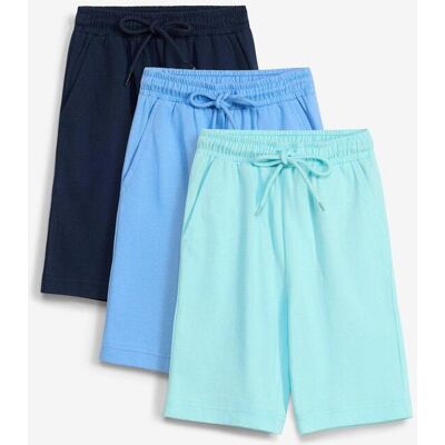 bonprix Jersey-Bermuda aus reiner Bio Baumwolle (3er Pack)blau 116Knaben bonprix Jersey-Bermuda aus reiner Bio Baumwolle (3er Pack)blau 116Knaben
