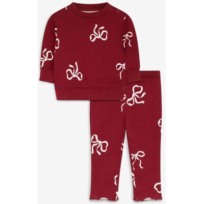 bonprix Süßes Set aus Leggings und Sweatshirt aus reiner Bio-Baumwolle (2-tlg.Set)rot 92Kinder bonprix Süßes Set aus Leggings und Sweatshirt aus reiner Bio-Baumwolle (2-tlg.Set)rot 92Kinder