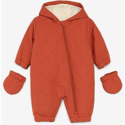 bonprix Wattierter Baby Overall mit abknöpfbaren Handschuhenbraun 74Kinder bonprix Wattierter Baby Overall mit abknöpfbaren Handschuhenbraun 74Kinder