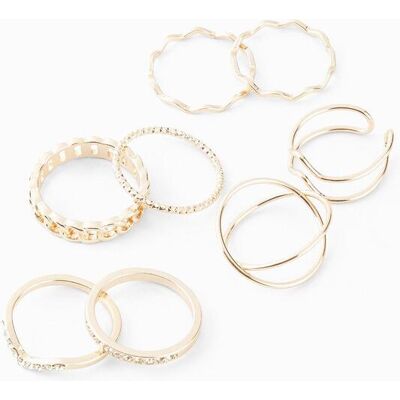 bonprix Ringset in vielfältigem Design 8er-Packgold 3Damen bonprix Ringset in vielfältigem Design 8er-Packgold 3Damen
