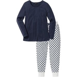 bonprix Pyjama mit Bio-Baumwolleblau 52Damen bonprix Pyjama mit Bio-Baumwolleblau 52Damen