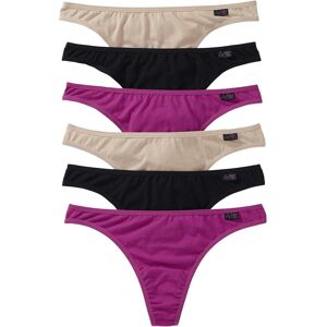 bonprix String mit Bio-Baumwolle (6er Pack)lila 40Damen bonprix String mit Bio-Baumwolle (6er Pack)lila 40Damen
