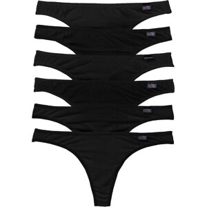 bonprix String mit Bio-Baumwolle (6er Pack)schwarz 36Damen bonprix String mit Bio-Baumwolle (6er Pack)schwarz 36Damen
