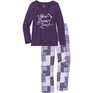 bonprix Pyjama aus reiner Bio-Baumwollelila 48Damen bonprix Pyjama aus reiner Bio-Baumwollelila 48Damen