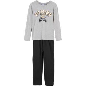 bonprix Pyjama mit weicher Baumwolle (2-tlg. Set)grau 152Knaben bonprix Pyjama mit weicher Baumwolle (2-tlg. Set)grau 152Knaben