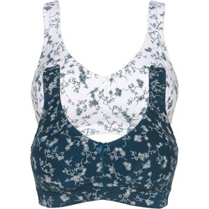 bonprix BH ohne Bügel mit weicher Bio-Baumwolle (2er Pack)petrol 95Damen bonprix BH ohne Bügel mit weicher Bio-Baumwolle (2er Pack)petrol 95Damen