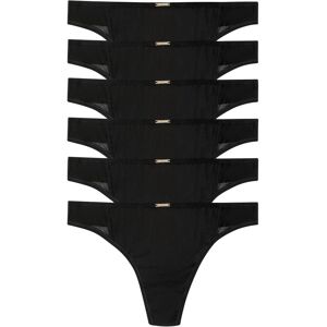 bonprix Feel Comfort String Mikrofaser (6er Pack)schwarz 52Damen bonprix Feel Comfort String Mikrofaser (6er Pack)schwarz 52Damen