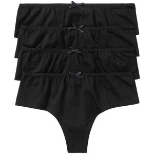 bonprix String Panty mit komfortabler Baumwolle (4er Pack)schwarz 32Damen bonprix String Panty mit komfortabler Baumwolle (4er Pack)schwarz 32Damen