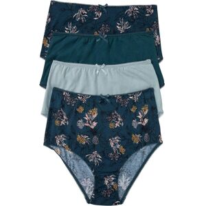 bonprix Highwaist Slip mit Bio-Baumwolle (4er Pack)petrol 40Damen bonprix Highwaist Slip mit Bio-Baumwolle (4er Pack)petrol 40Damen