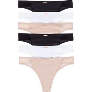 bonprix Feel Comfort String Mikrofaser (6er Pack)weiß 40Damen bonprix Feel Comfort String Mikrofaser (6er Pack)weiß 40Damen