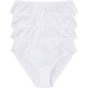 bonprix Slip mit Spitze (4er Pack)weiß 40Damen bonprix Slip mit Spitze (4er Pack)weiß 40Damen