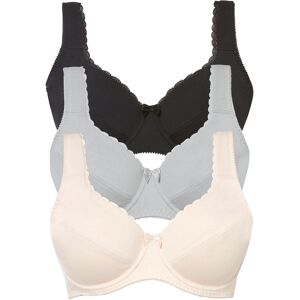 bonprix BH mit Bügel mit weicher Bio-Baumwolle (3er Pack)rosa 90Damen bonprix BH mit Bügel mit weicher Bio-Baumwolle (3er Pack)rosa 90Damen