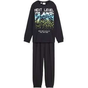 bonprix Pyjama aus reiner Baumwolle (2-tlg. Set)schwarz 140Knaben bonprix Pyjama aus reiner Baumwolle (2-tlg. Set)schwarz 140Knaben