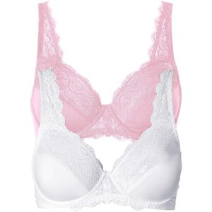 bonprix Bügel-BH mit zarter Spitze (2er Pack)rosa 100Damen bonprix Bügel-BH mit zarter Spitze (2er Pack)rosa 100Damen