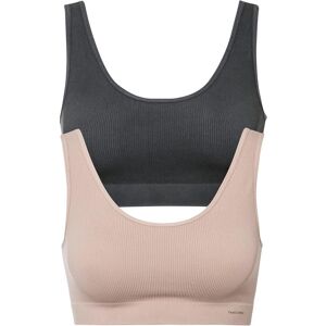 bonprix Geripptes Feel Comfort Seamless Bustier (2er Pack)grau 3Damen bonprix Geripptes Feel Comfort Seamless Bustier (2er Pack)grau 3Damen