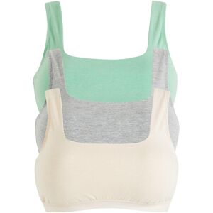 bonprix Bustier mit Bio-Baumwolle (3er Pack)grün 44Damen bonprix Bustier mit Bio-Baumwolle (3er Pack)grün 44Damen