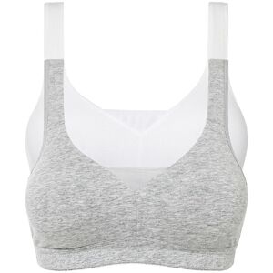 bonprix T-Shirt-BH ohne Bügel mit Baumwolle (2er Pack)weiß 85Damen bonprix T-Shirt-BH ohne Bügel mit Baumwolle (2er Pack)weiß 85Damen