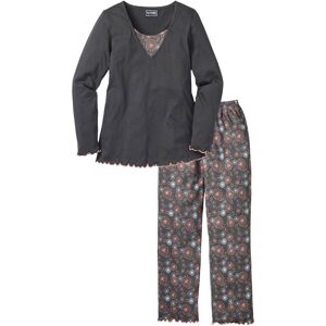 bonprix Pyjama aus reiner Bio-Baumwollegrau 48Damen bonprix Pyjama aus reiner Bio-Baumwollegrau 48Damen