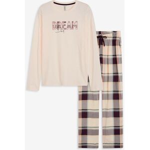 bonprix Pyjama mit weicher Webhose und Geschenktaschebeige 56Damen bonprix Pyjama mit weicher Webhose und Geschenktaschebeige 56Damen
