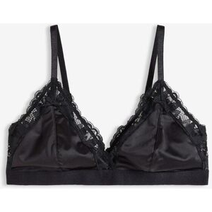 bonprix Bralette aus glänzendem Materialschwarz 70Damen bonprix Bralette aus glänzendem Materialschwarz 70Damen