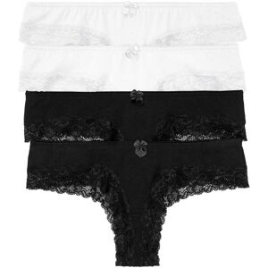 bonprix Brazilslip mit weicher Baumwolle (4er Pack)schwarz 36Damen bonprix Brazilslip mit weicher Baumwolle (4er Pack)schwarz 36Damen