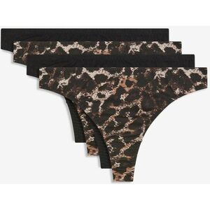 bonprix String mit Bio-Baumwolle (4er Pack)schwarz 40Damen bonprix String mit Bio-Baumwolle (4er Pack)schwarz 40Damen