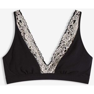 bonprix Bralette ohne Bügel mit Bio-Baumwolle und Spitzeschwarz 36Damen bonprix Bralette ohne Bügel mit Bio-Baumwolle und Spitzeschwarz 36Damen