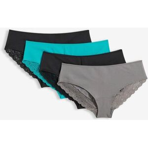 bonprix Hipster mit Spitze (4er Pack)schwarz 44Damen bonprix Hipster mit Spitze (4er Pack)schwarz 44Damen