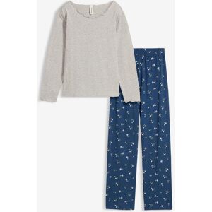 bonprix Pyjama mit weicher Baumwollegrau 176Mädchen bonprix Pyjama mit weicher Baumwollegrau 176Mädchen
