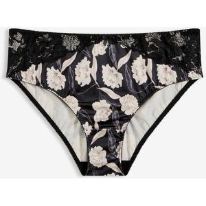 bonprix Maxislip mit Glanzeffekt und Spitzendetailsschwarz 52Damen bonprix Maxislip mit Glanzeffekt und Spitzendetailsschwarz 52Damen