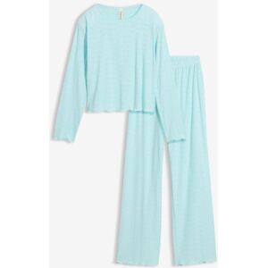 bonprix Pyjama mit Baumwolle und Herzchenmusterblau 128Mädchen bonprix Pyjama mit Baumwolle und Herzchenmusterblau 128Mädchen