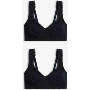 bonprix Minimizer T-Shirt-BH ohne Bügel mit Bio-Baumwolle (2er Pack)schwarz 90Damen bonprix Minimizer T-Shirt-BH ohne Bügel mit Bio-Baumwolle (2er Pack)schwarz 90Damen